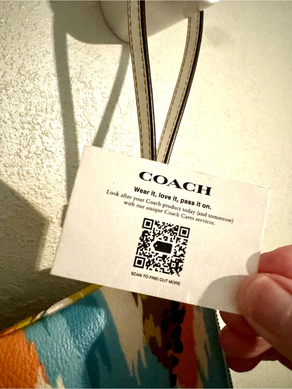 Coach Tropical Palm Print Wristlet - Picture 8 of 8